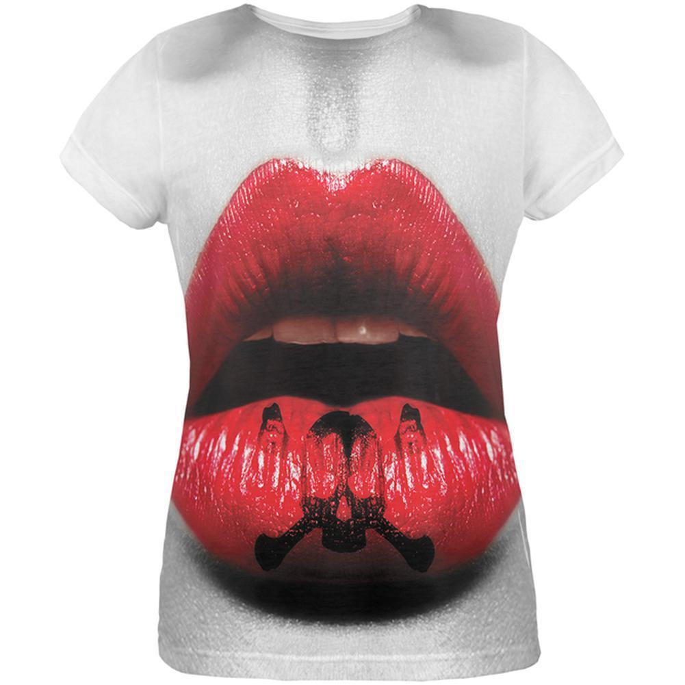 Halloween Kiss of Death All Over Womens T-Shirt