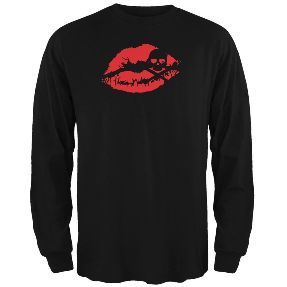 Halloween Kiss of Death Black Adult Long Sleeve T-Shirt