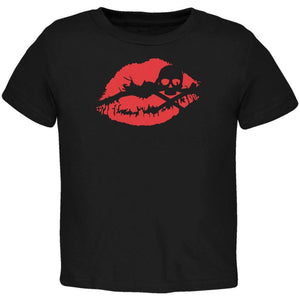 Halloween Kiss of Death Black Toddler T-Shirt