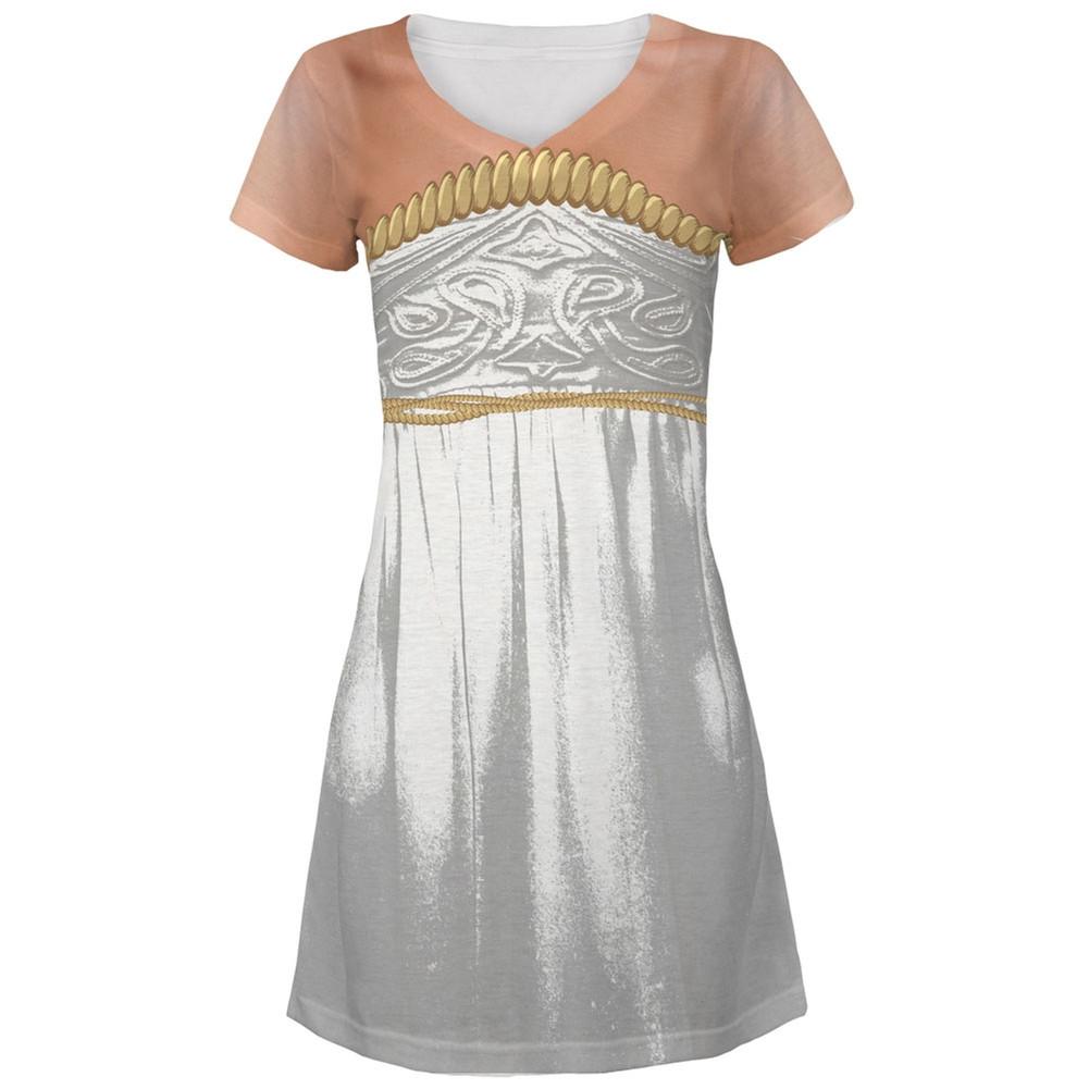 Halloween Angel Costume All Over Juniors V-Neck Dress