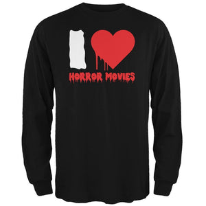 Halloween I Heart Horror Movies Black Adult Long Sleeve T-Shirt