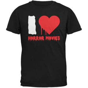 Halloween I Heart Horror Movies Black Adult T-Shirt