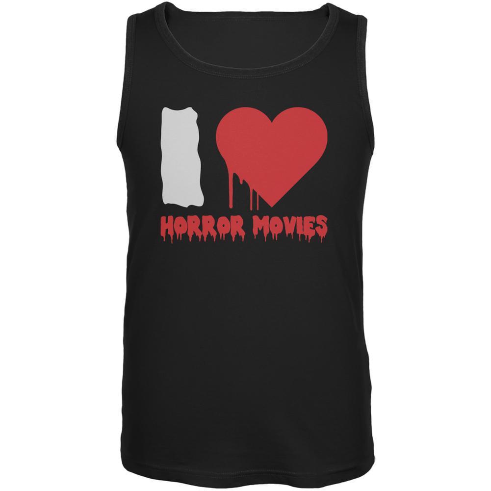 Halloween I Heart Horror Movies Black Adult Tank Top