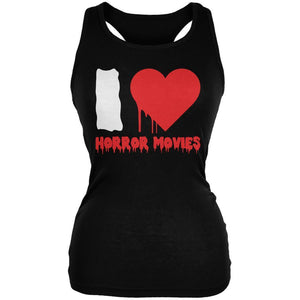 Halloween I Heart Horror Movies Black Juniors Soft Tank Top