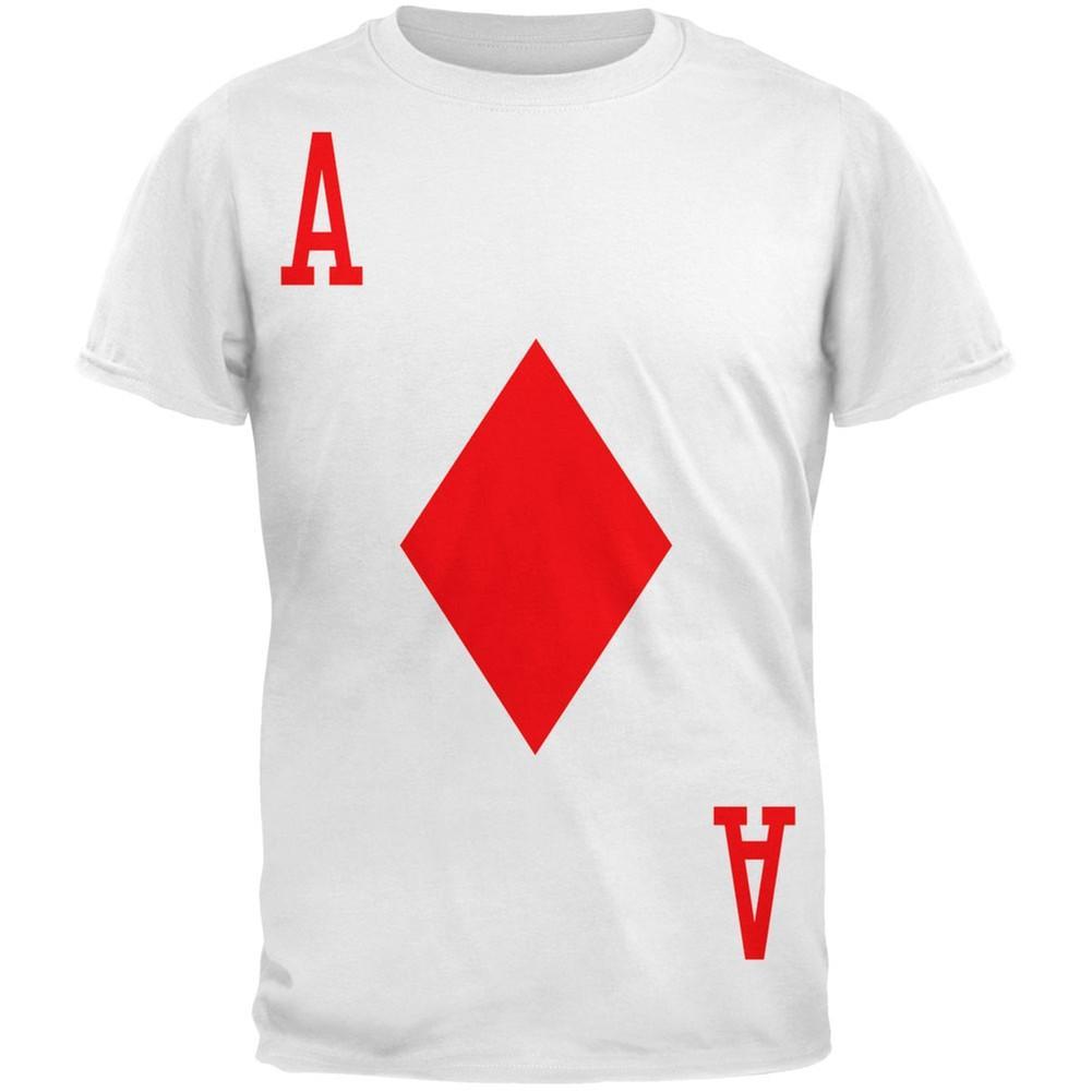 Halloween Ace of Diamonds Card Soldier Costume All Over Adult T-Shirt