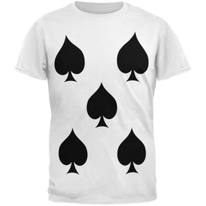 Halloween Five of Spades Card Soldier Costume All Over Adult T-Shirt