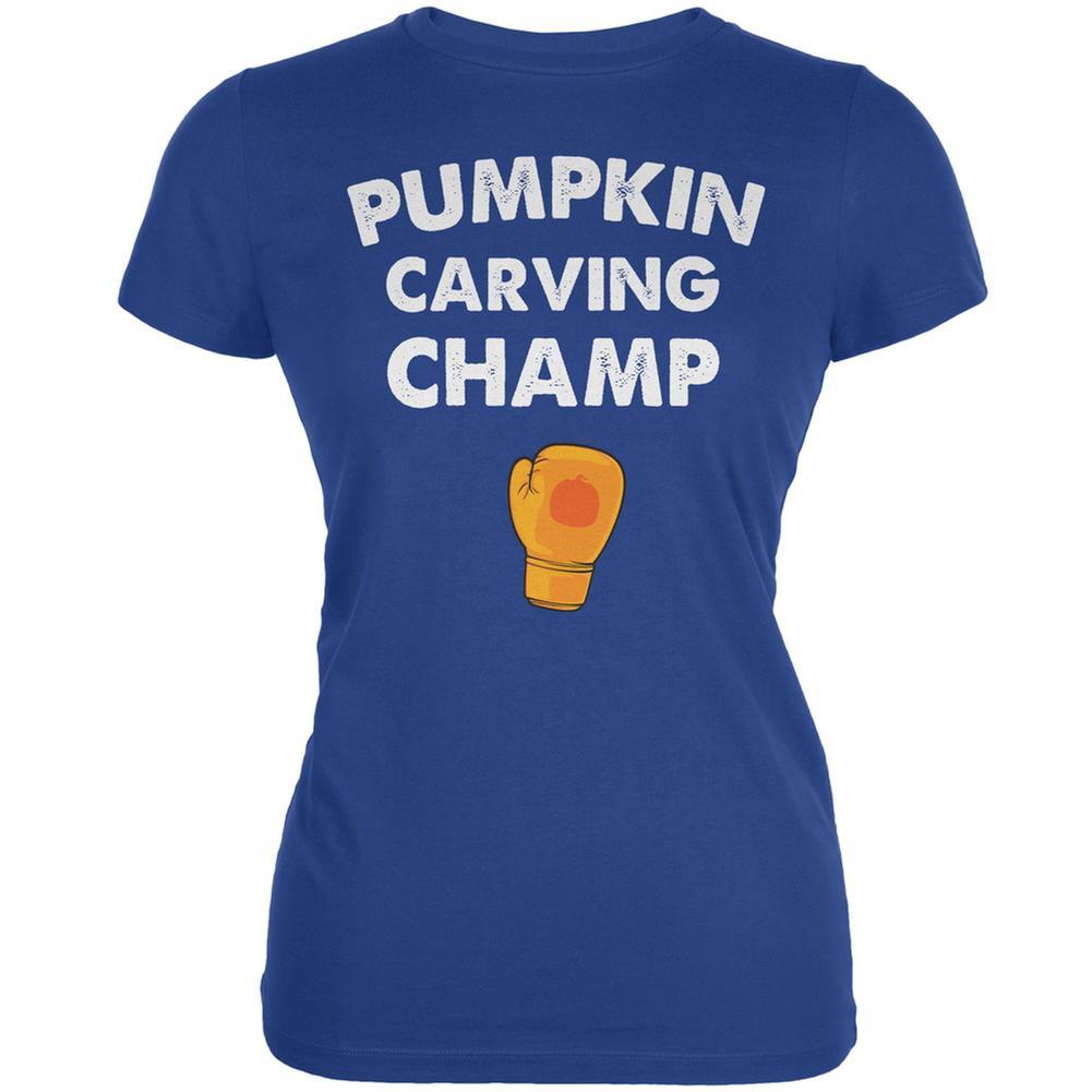 Halloween Pumpkin Carving Champ Royal Juniors Soft T-Shirt