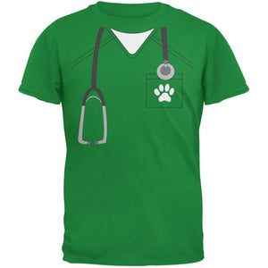 Halloween Vet Veterinarian Scrubs Costume Irish Green Youth T-Shirt