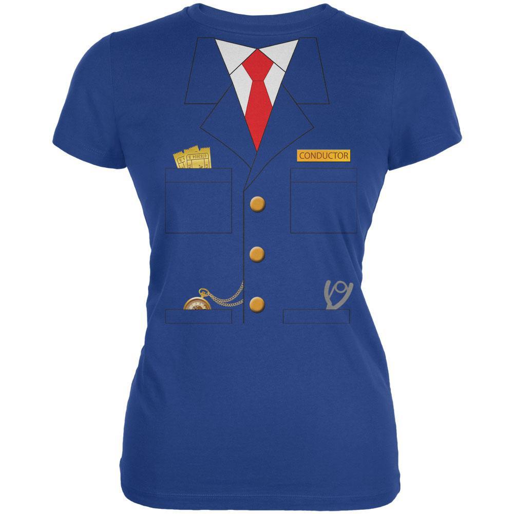 Halloween Train Conductor Costume Royal Juniors Soft T-Shirt