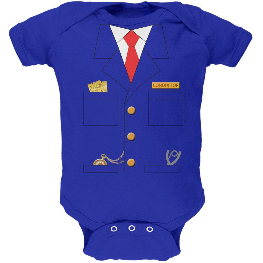 Halloween Train Conductor Costume Royal Soft Baby One Piece