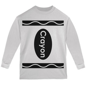 Halloween Crayon Costume White Youth Long Sleeve T-Shirt