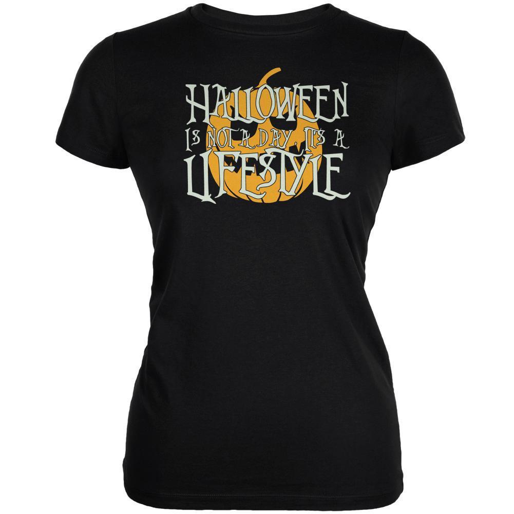 Halloween Lifestyle Black Juniors Soft T-Shirt