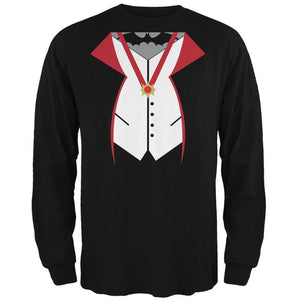 Halloween Vampire Costume Black Adult Long Sleeve T-Shirt