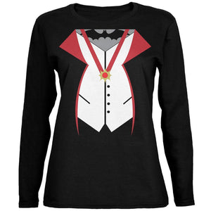 Halloween Vampire Costume Black Womens Long Sleeve T-Shirt