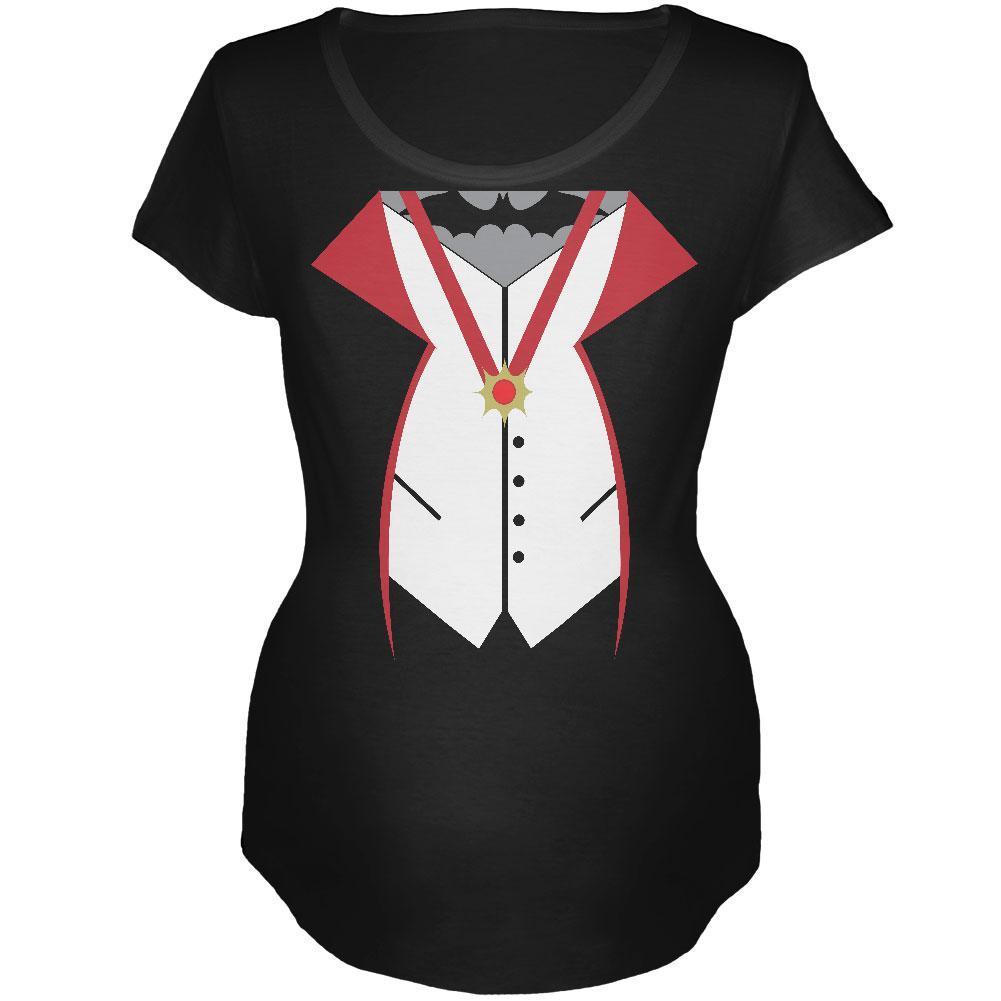 Halloween Vampire Costume Black Maternity Soft T-Shirt