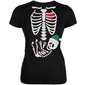 Halloween Elf Baby Skeleton Black Juniors Soft T-Shirt