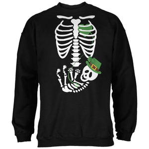 Halloween Irish Baby Skeleton Black Adult Sweatshirt