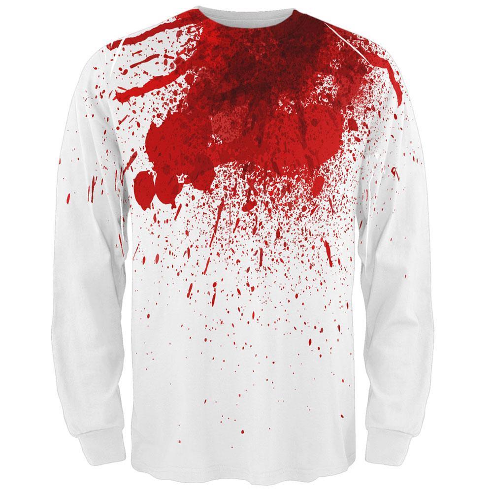 Halloween Decapitated Costume All Over Adult Long Sleeve T-Shirt