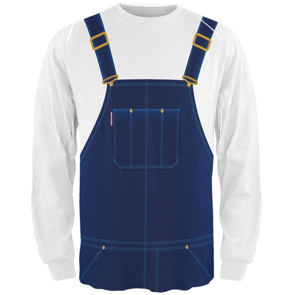 Halloween Overalls Costume All Over Adult Long Sleeve T-Shirt