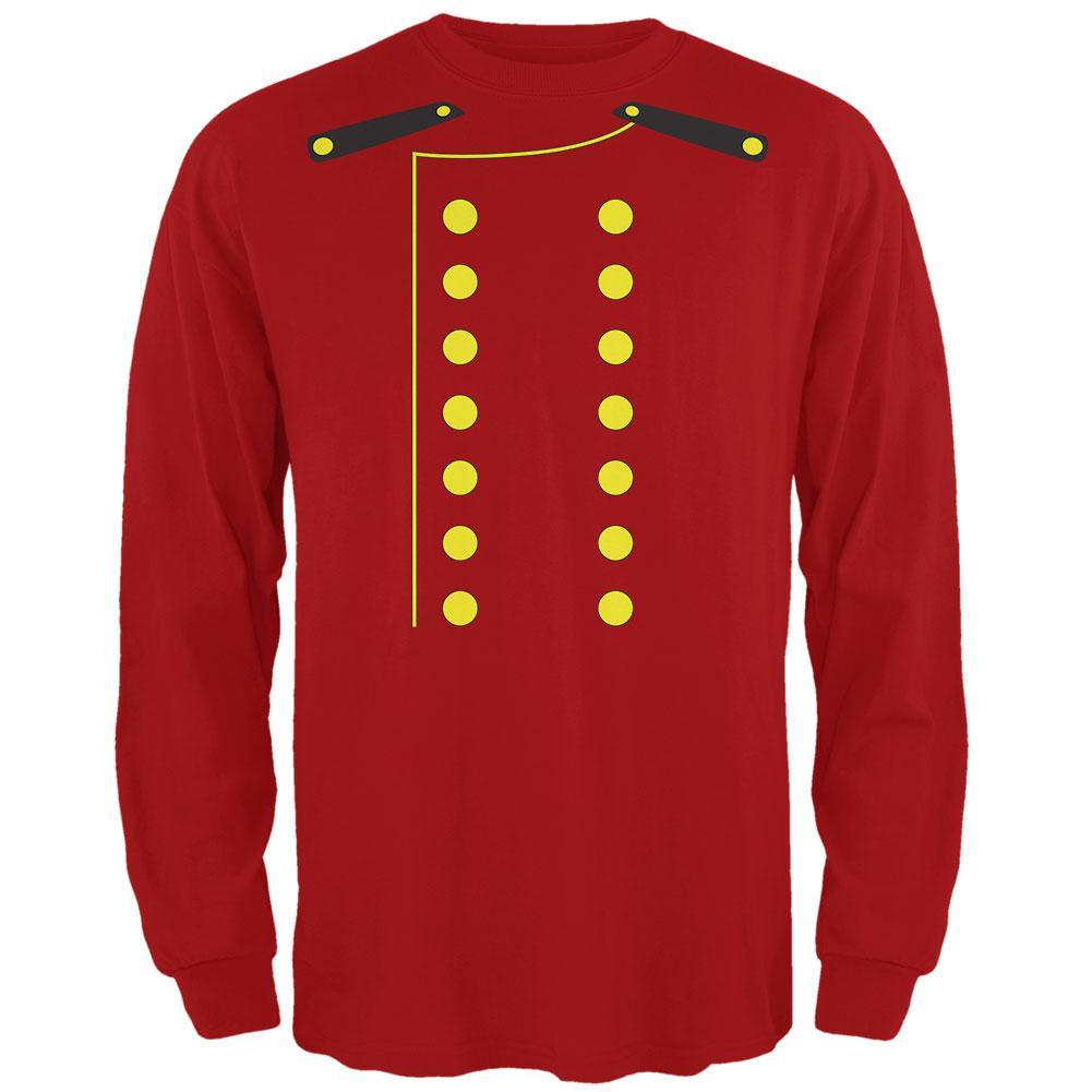 Halloween Hotel Bellhop Costume Red Adult Long Sleeve T-Shirt