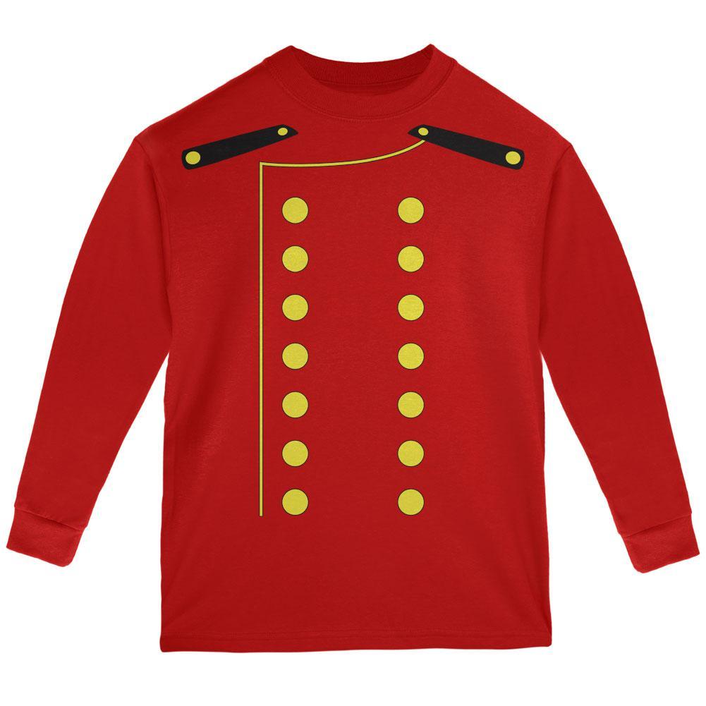 Halloween Hotel Bellhop Costume Red Youth Long Sleeve T-Shirt