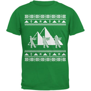 Mummy Pyramid Ugly Christmas Sweater Irish Green Youth T-Shirt