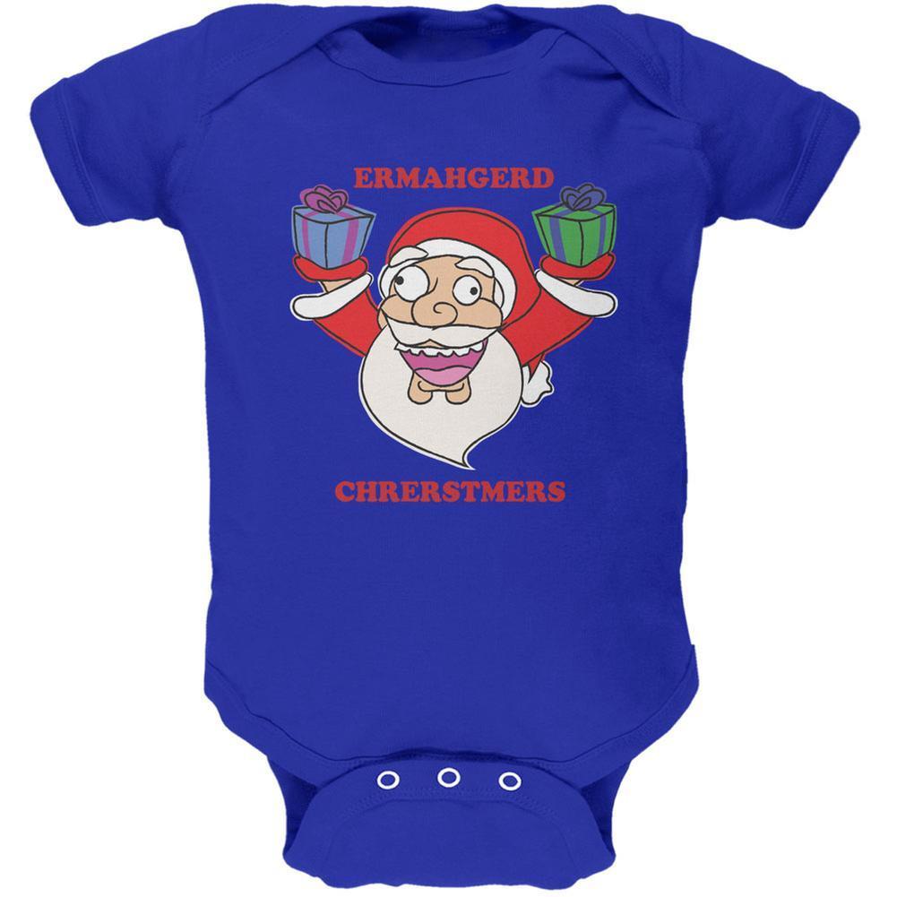 Christmas Santa ERMAGERD Royal Soft Baby One Piece