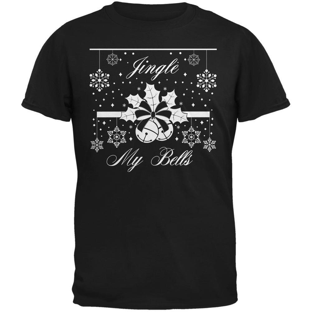 Christmas Jingle My Bells Black Adult T-Shirt