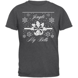 Christmas Jingle My Bells Dark Heather Adult T-Shirt