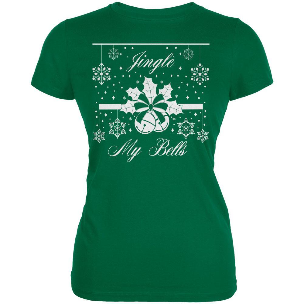 Christmas Jingle My Bells Kelly Green Juniors Soft T-Shirt