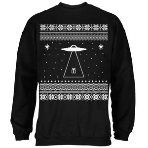 Alien Beam Ugly XMAS Sweater Black Adult Sweatshirt