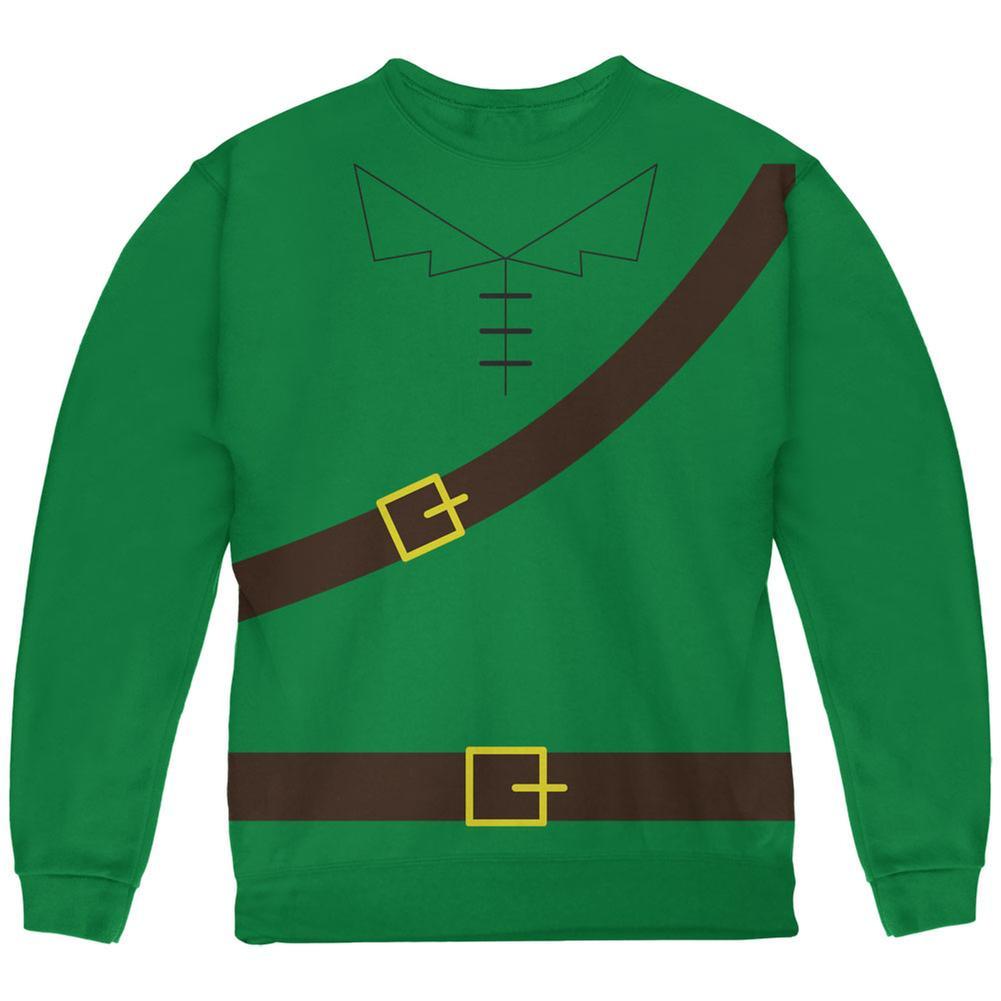 Halloween Robin Hood Costume Green Youth Sweatshirt