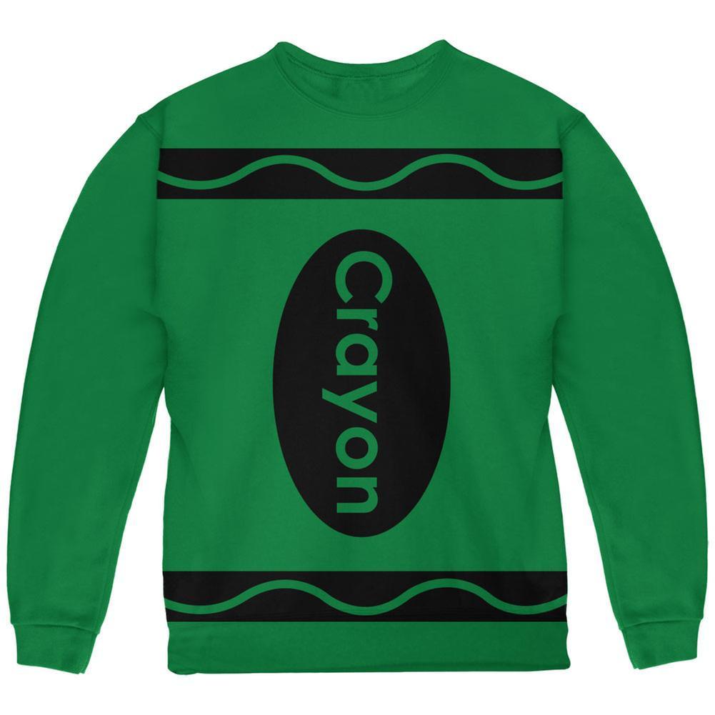 Crayon Costume Green Youth Sweatshirt