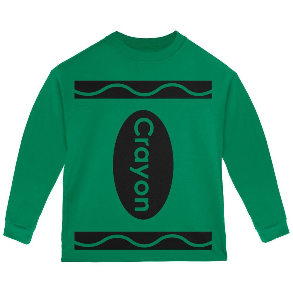 Crayon Costume Green Toddler Long Sleeve T-Shirt