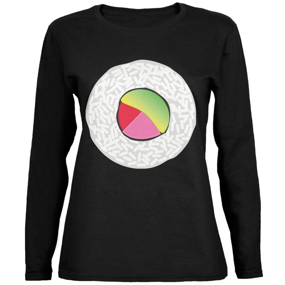 Halloween Sushi Costume 2 Black Womens Long Sleeve T-Shirt