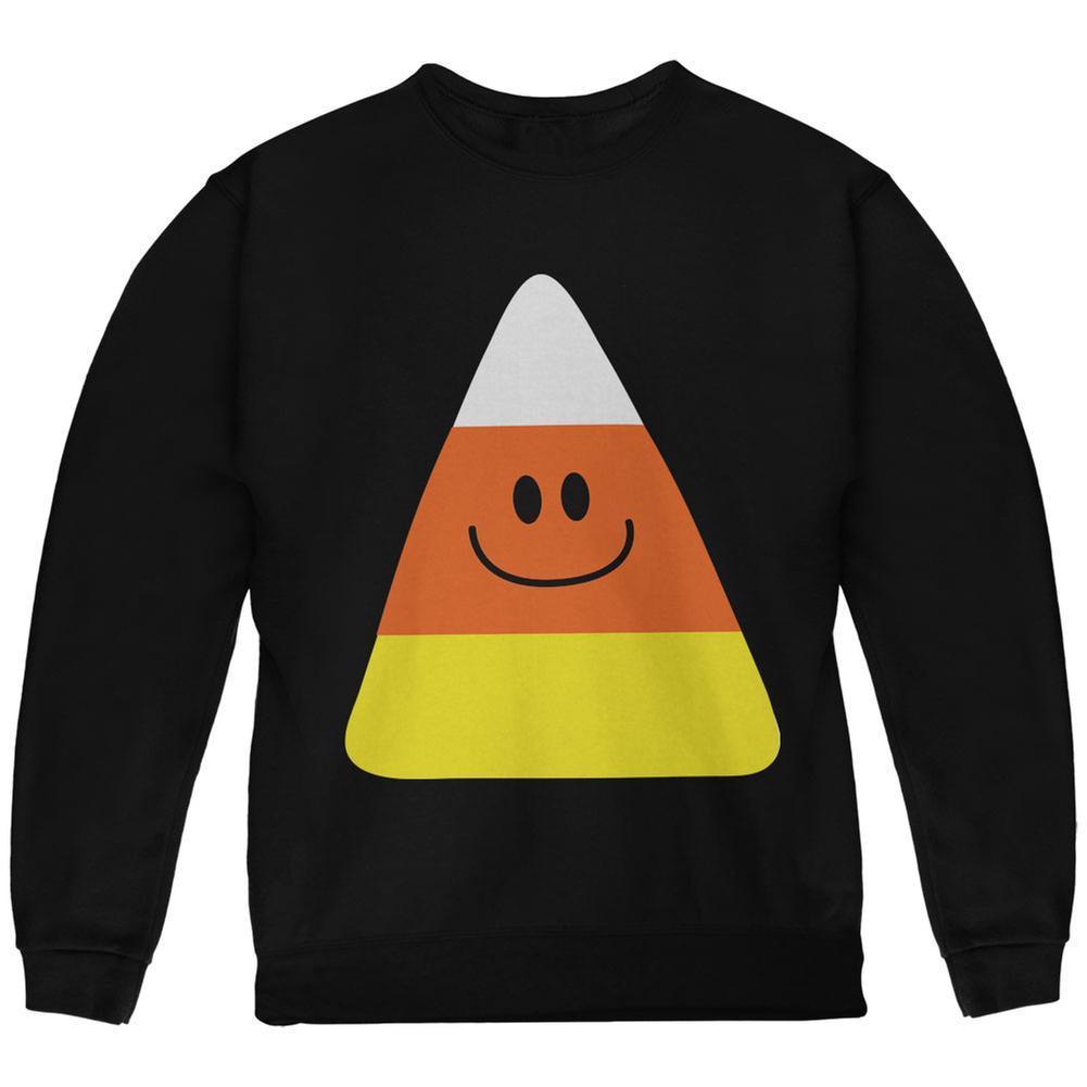 Halloween Candy Corn Costume Black Youth Sweatshirt