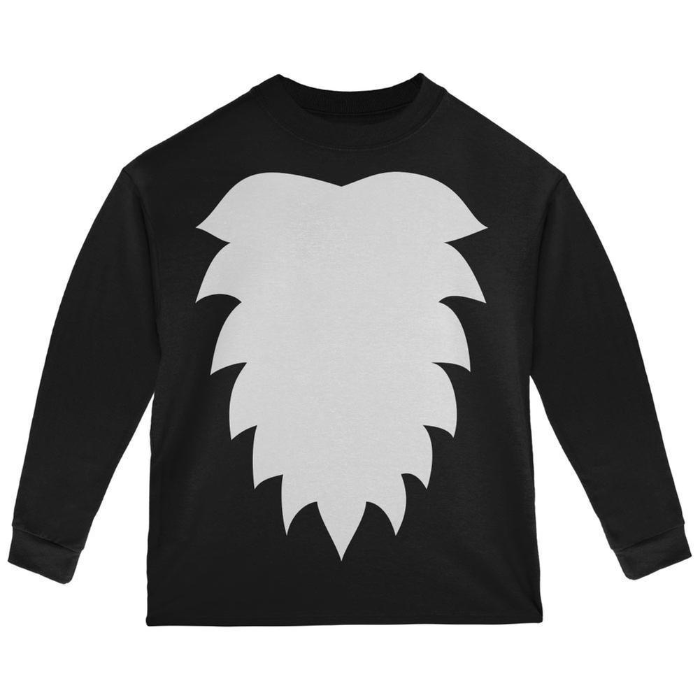 Skunk Costume Black Toddler Long Sleeve T-Shirt