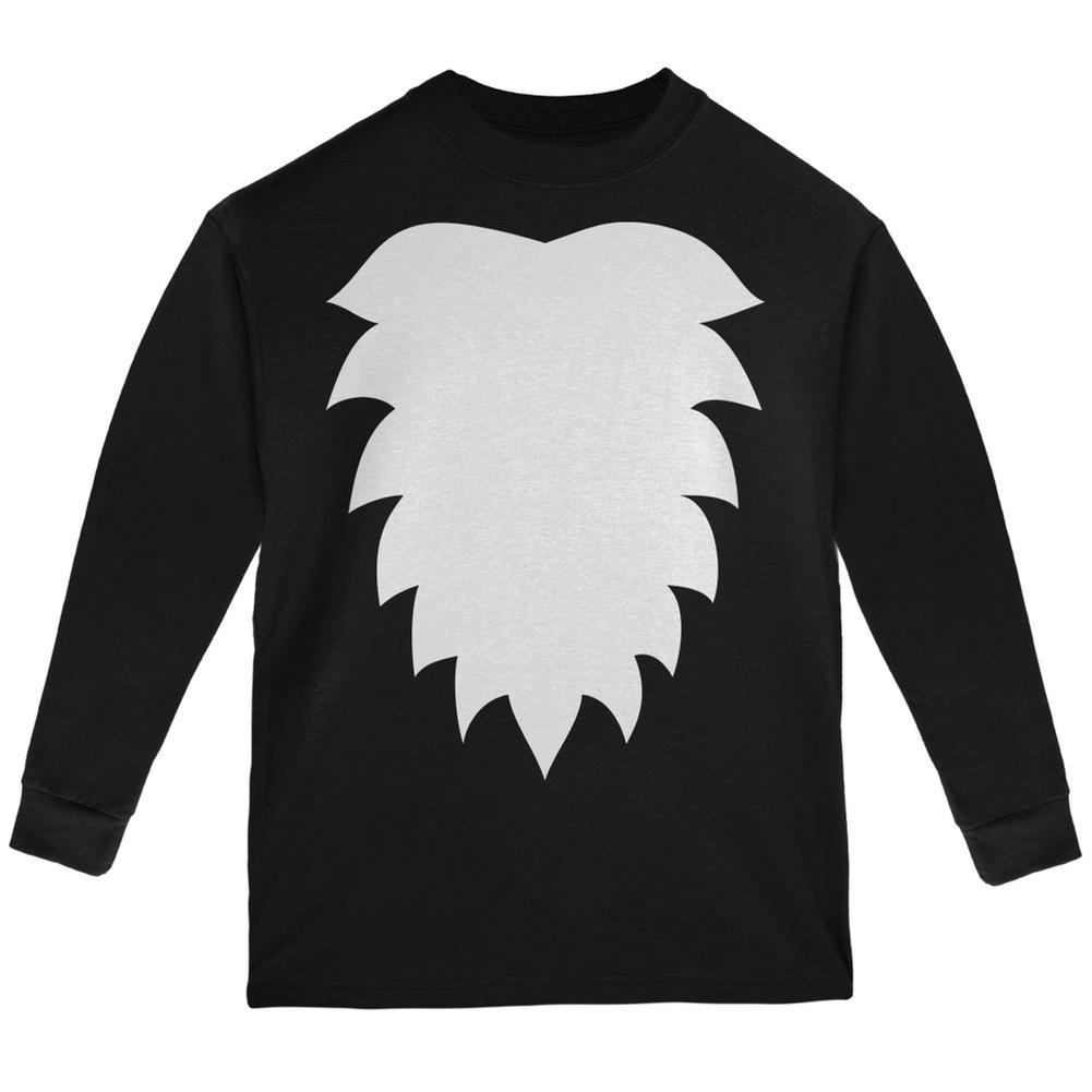 Skunk Costume Black Youth Long Sleeve T-Shirt