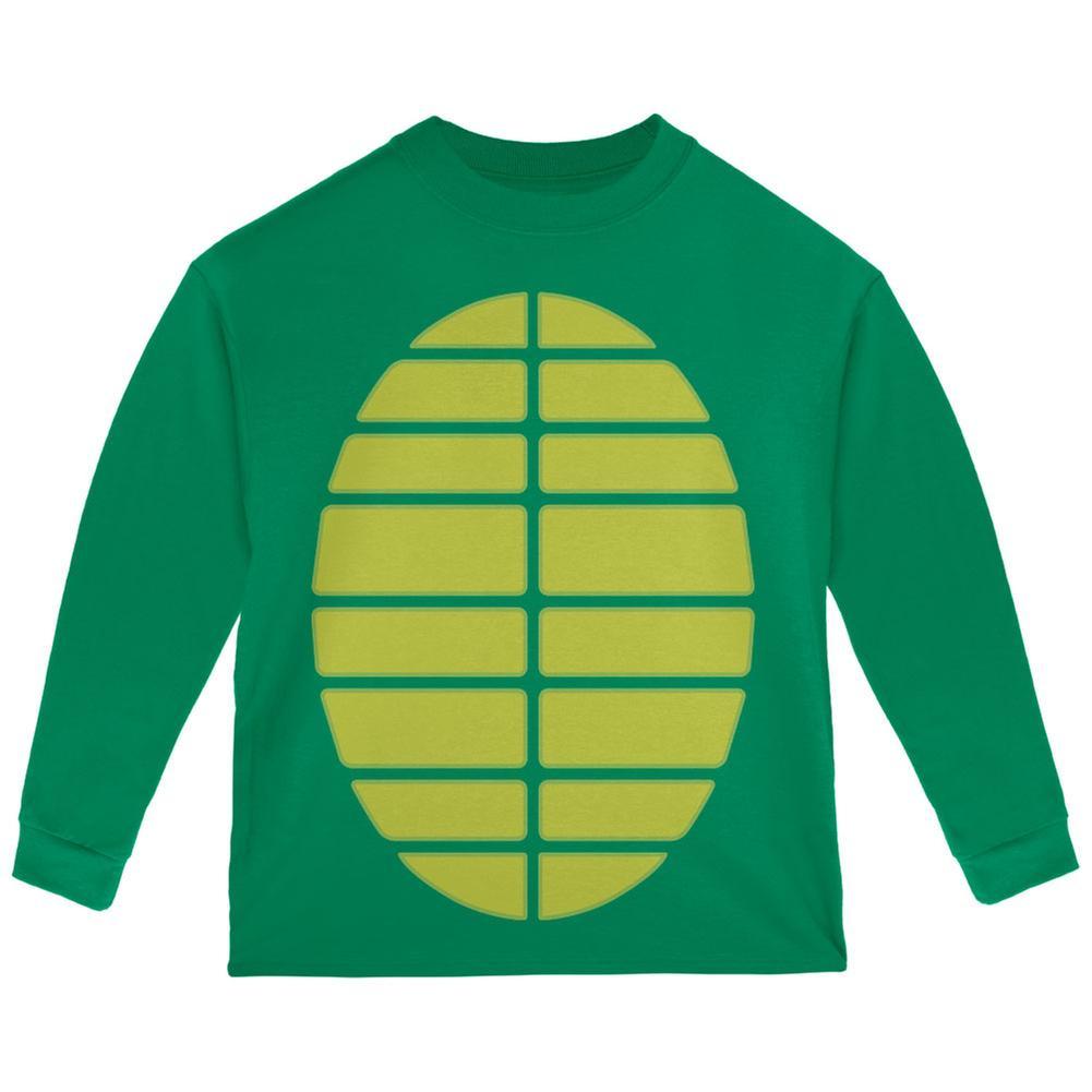 Halloween Turtle Costume Green Toddler Long Sleeve T-Shirt
