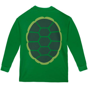 Halloween Turtle Costume Green Youth Long Sleeve T-Shirt