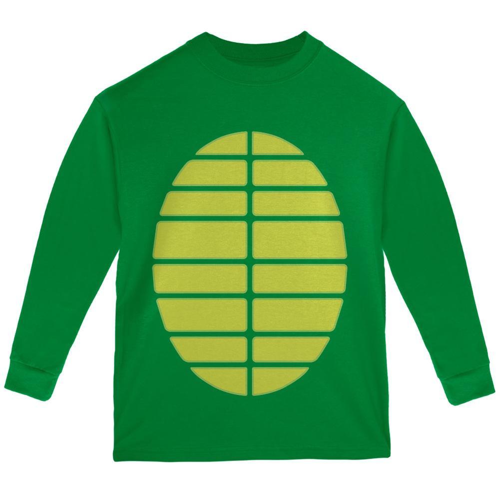 Halloween Turtle Costume Green Youth Long Sleeve T-Shirt