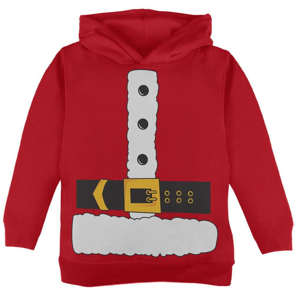 Santa Claus Costume Red Toddler Hoodie