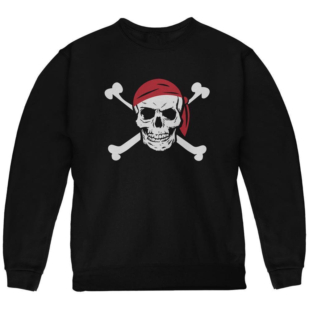 Halloween Jolly Roger Black Youth Sweatshirt