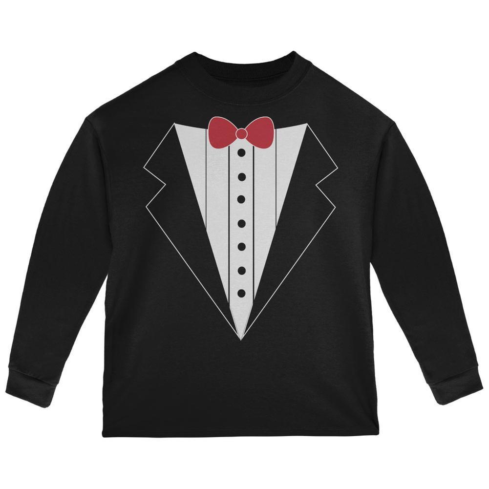 Halloween Tuxedo Costume Black Toddler Long Sleeve T-Shirt