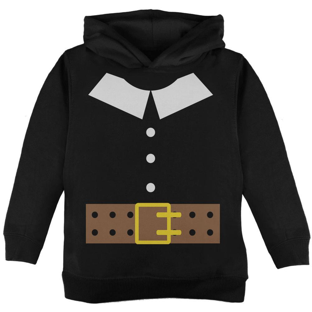 Halloween Pilgrim Costume Black Toddler Hoodie