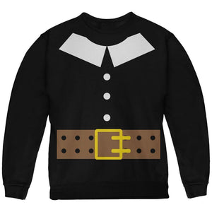 Halloween Pilgrim Costume Black Youth Sweatshirt