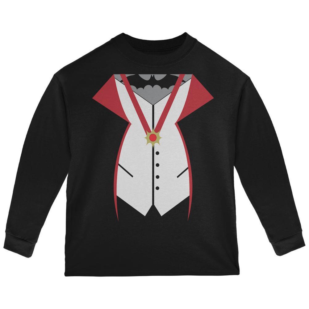 Halloween Vampire Costume Black Toddler Long Sleeve T-Shirt