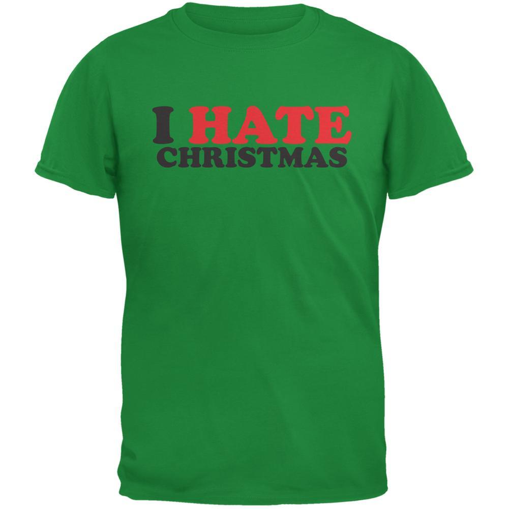 I Hate Christmas Irish Green Adult T-Shirt