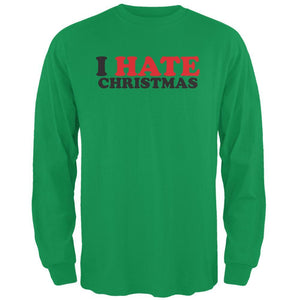 I Hate Christmas Irish Green Adult Long Sleeve T-Shirt