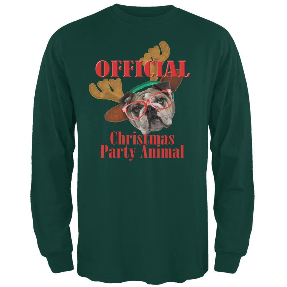 Christmas Party Animal Forest Adult Long Sleeve T-Shirt